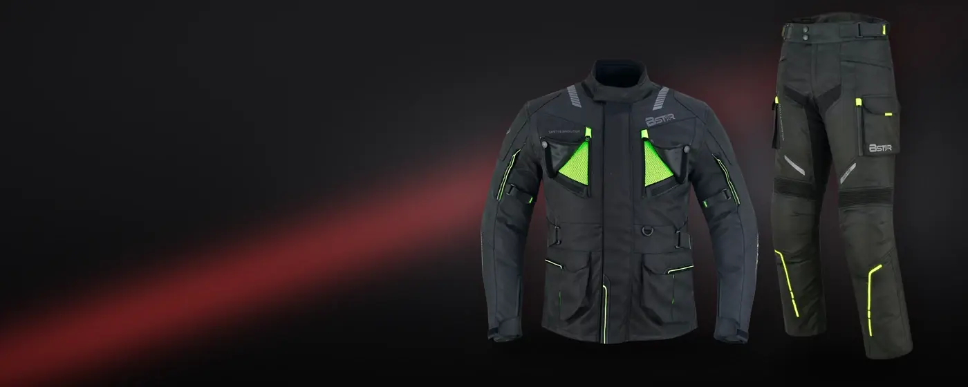 Motorcycle jackets and trousers