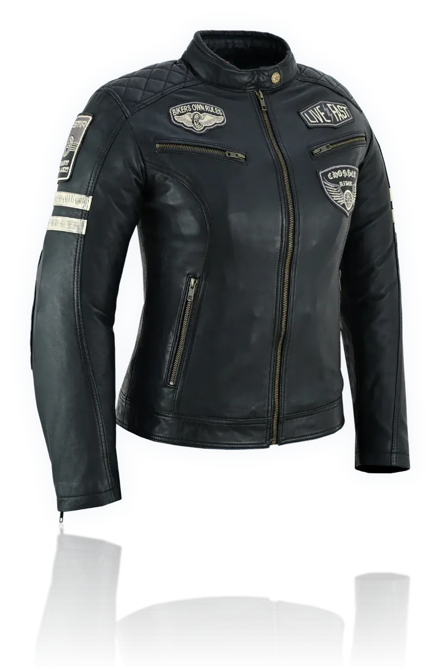 Zip and stitching detail